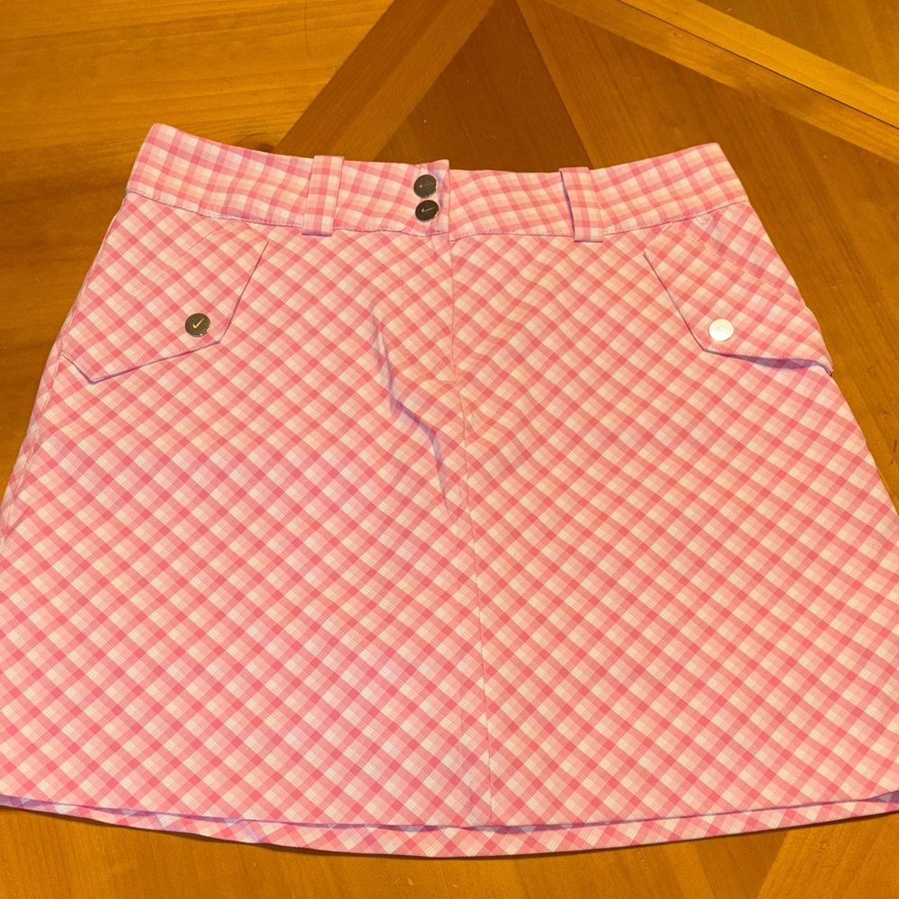 Pink Plaid Women's Nike Golf Skort